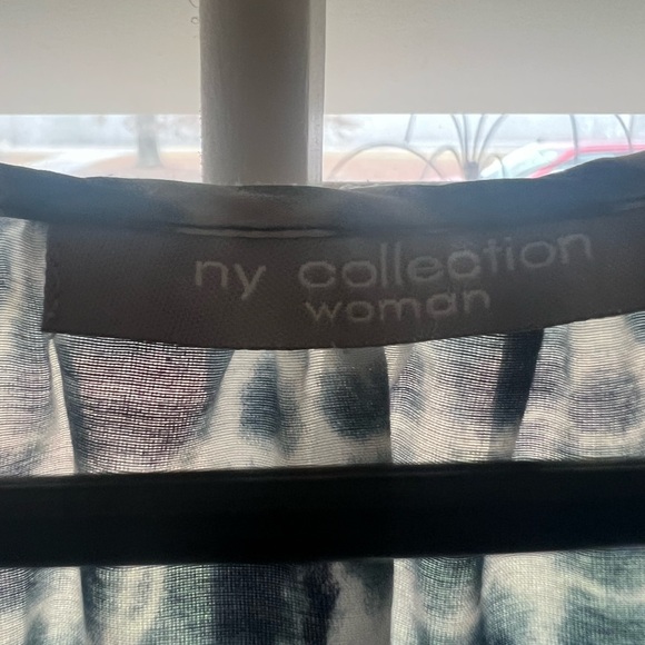 Tie-Dye Women's Top - Blue and White - Picture 3 of 3